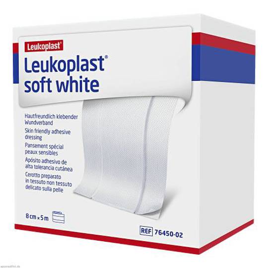 Leukoplast soft white 5 m x 8 cm