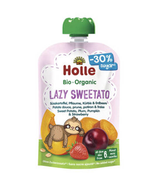 Lazy Sweetato Süsskartoffel, Pflaume, Kürbis, Erdbeere und Hafer