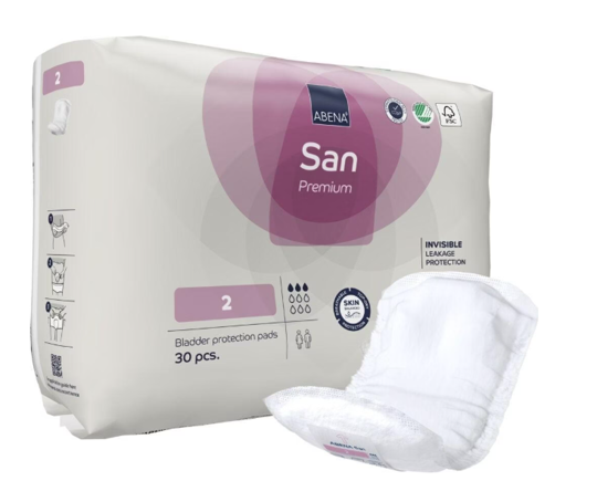Abena San Premium 2 Inkontinenzeinlagen lila 30 Stück