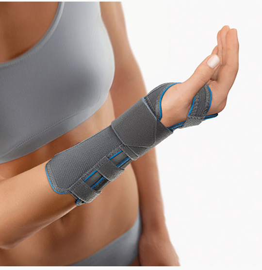 Arm- und Handgelenkschiene S grau rechts