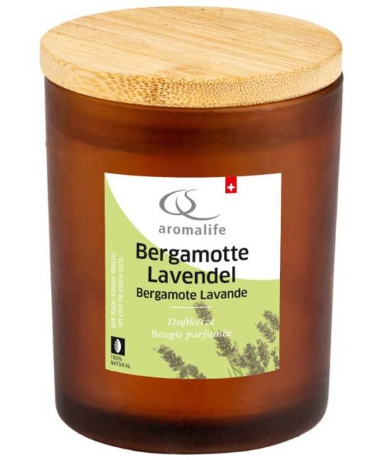 Aromalife_BergamotteLavendelDuftkerzeimGlas