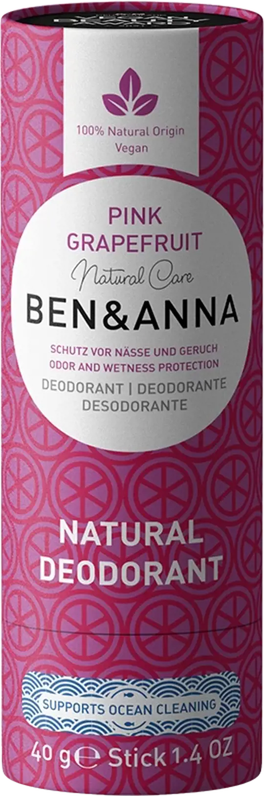 Ben & Anna Naturdeo Stick Pink Grapefruit 40 g