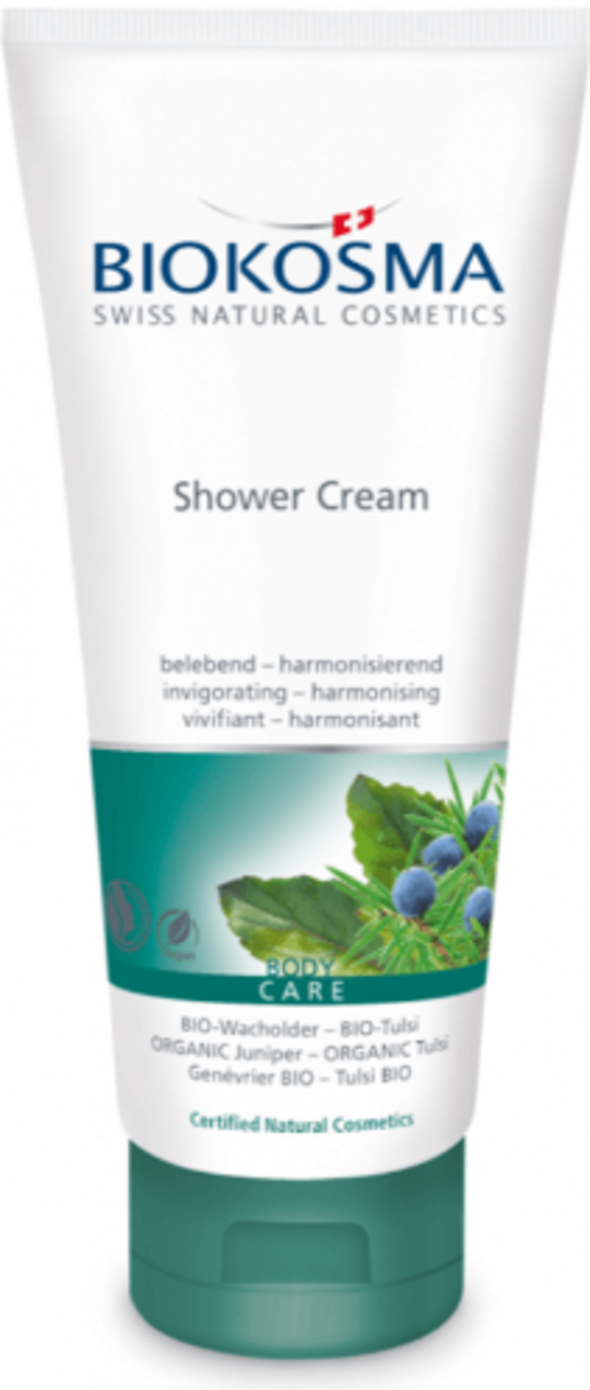 BiokosmaShowerCreamBIOWacholderBIOTulsi200
