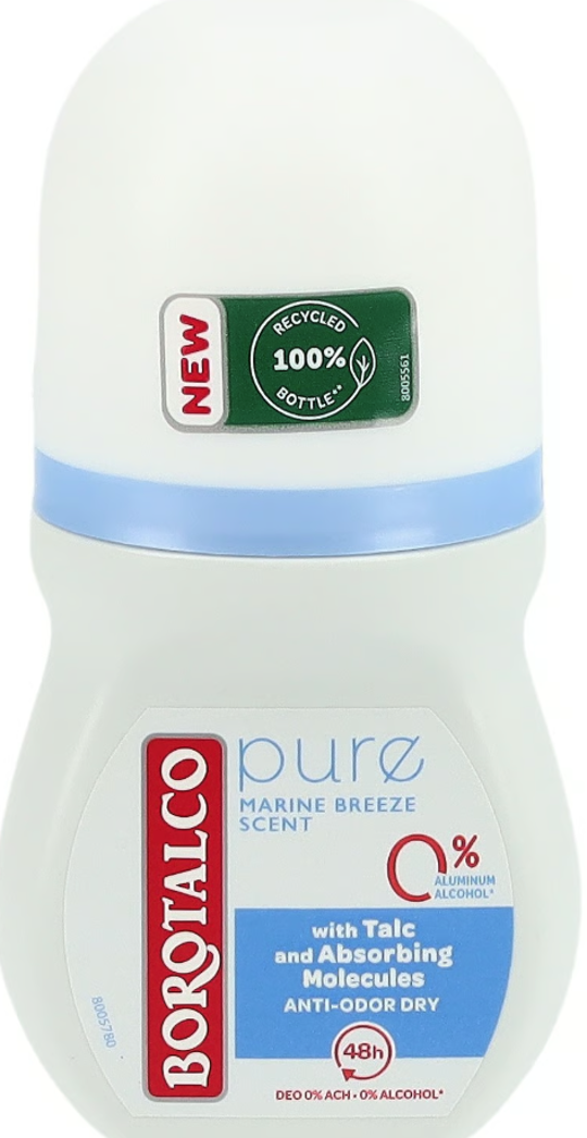 Borotalco Deo Pure Natural Freshness Roll-On 50 Milliliter