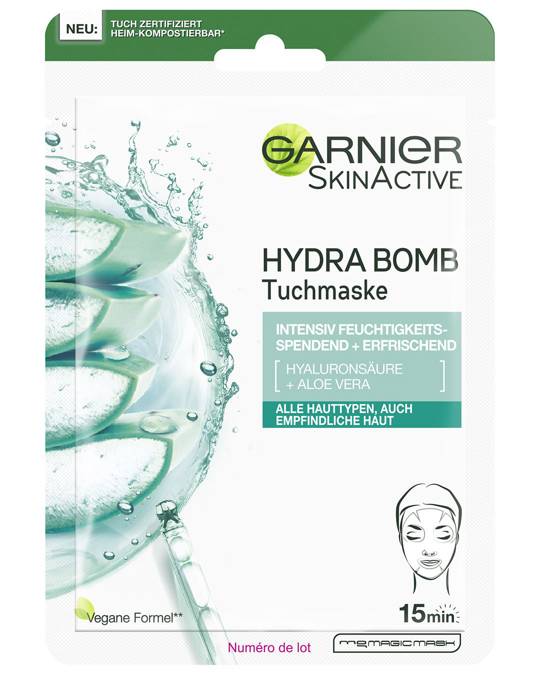 Garnier Hydra Bomb Tuchmaske Aloe Vera