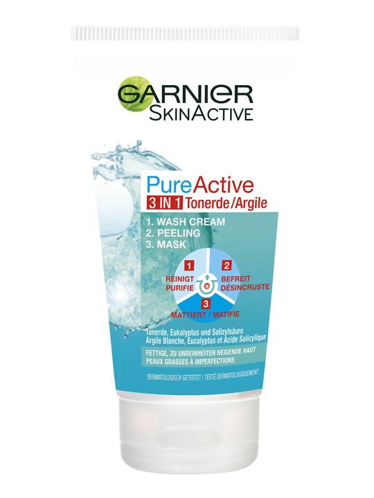 Garnier PureActive 3 in 1 Reinigung + Peeling + Maske