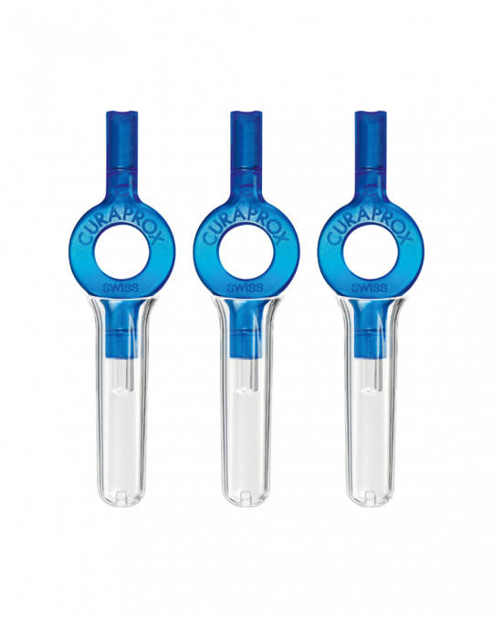 UHS 409 Interdentalbürstenhalter Handy blau, 3 Stk.