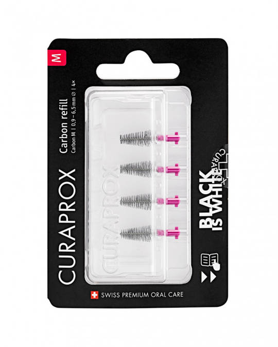 Interdental brush refill Carbon, size M, 4 pcs.