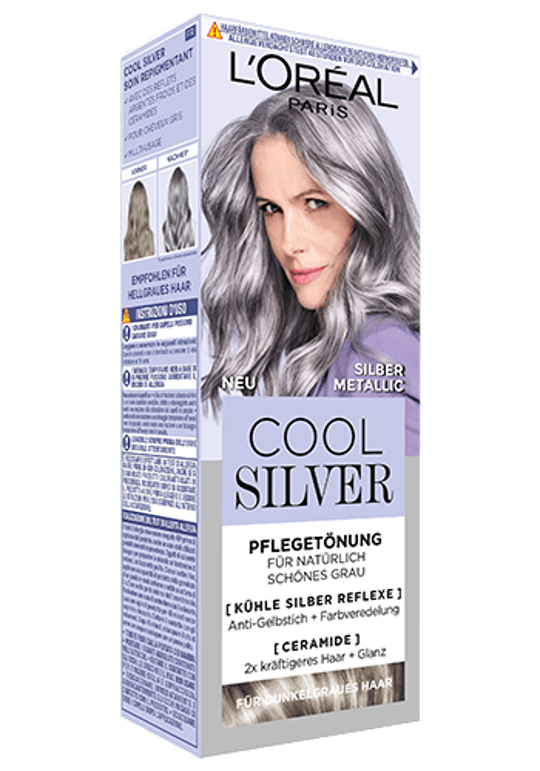 L'Oreal Pflegetönung Cool Silver Silber Metallic