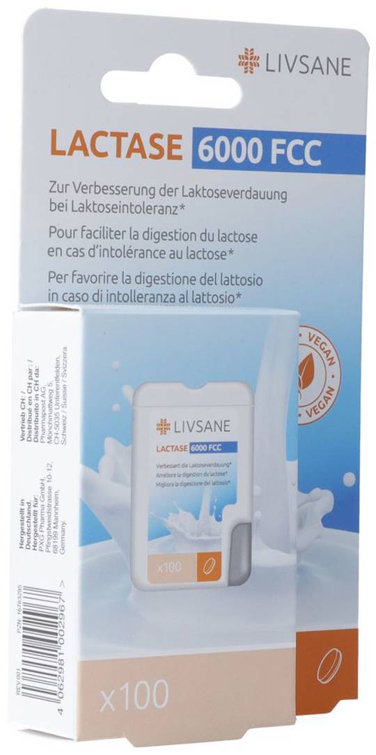 Livsane Lactase 6000 FCC 100 Tabletten