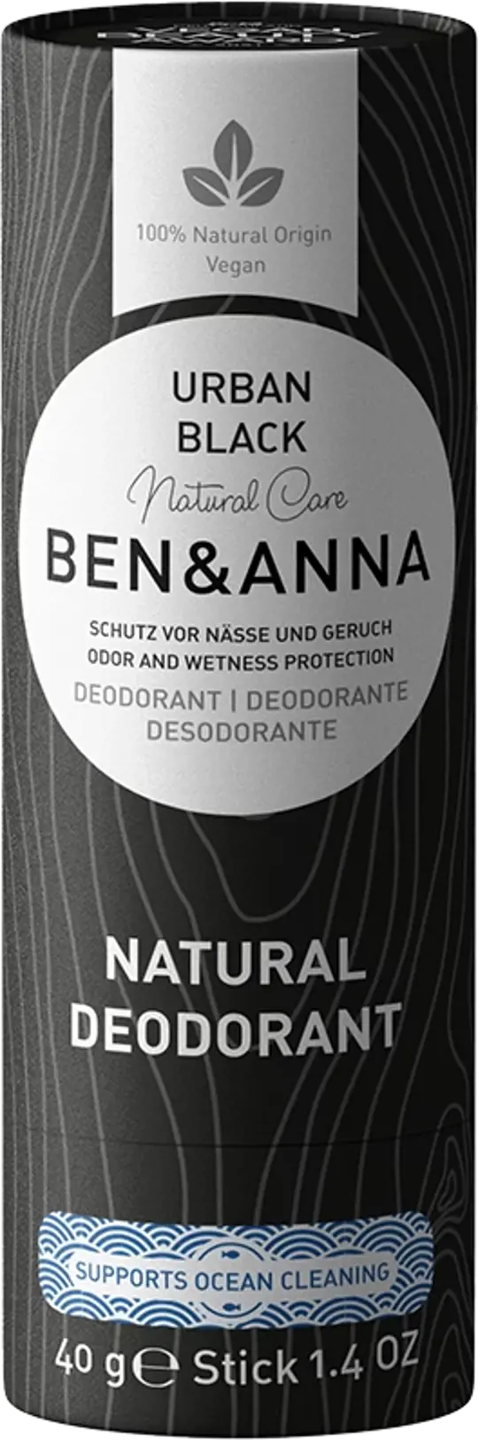 Ben & Anna Naturdeo Stick Urban Black 40 g