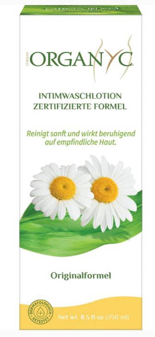 Organyc Intimwaschlotion für empfindliche Haut – mit Kamille