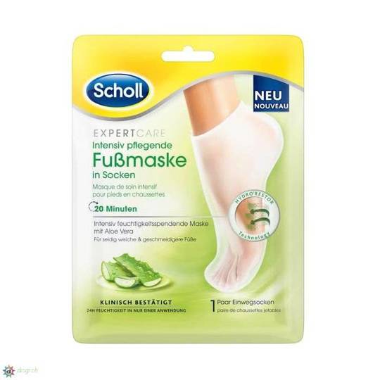 scholl-fussmaske-socken-care-intensiv-aloe-vera