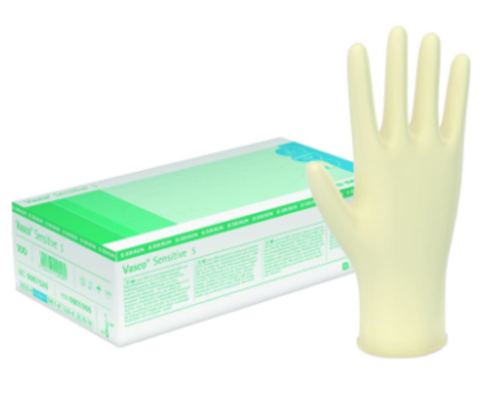 Sensitive, Latex Untersuchungshandschuhe, puderfrei L 100 Stück