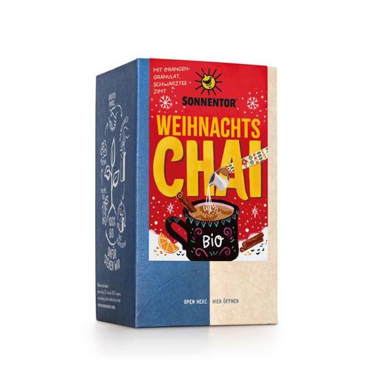 Sonnentor Weihnachts Chai Tee 18 Doppelkammerbeutel