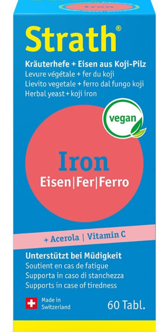 Strath Iron natürliche Eisen + Kräuterhefe 60 Tabletten