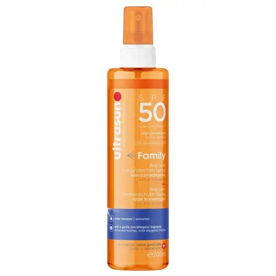 Ultrasun Family Wet Skin Spray SPF50 200 ml