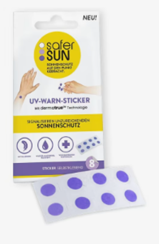UV-Warn-Sticker 8Stück