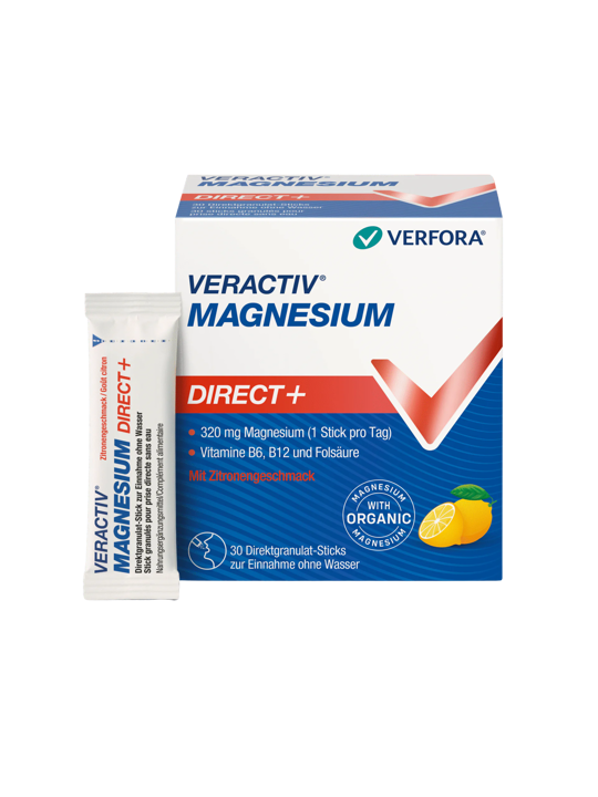 Veractiv_Magnesium Direct+ Zitrone 30 Sticks